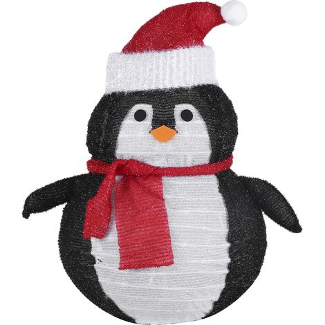 Stehlampe in Pinguinform mit 40 LEDs, 2-stufigem Timer, Betrieb mit 3 AA-Batterien (40 cm) (1/5)