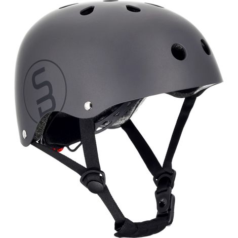 Casco de bicicleta infantil ligero, ajuste perfecto, talla M (54-58 cm), luz LED, cierres magnéticos, color negro.