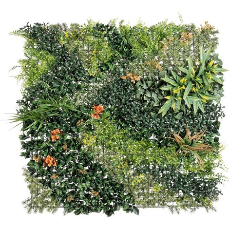 Bizzotto parete sintetica Mix Fiore arancione cm 100x100 (1/2)