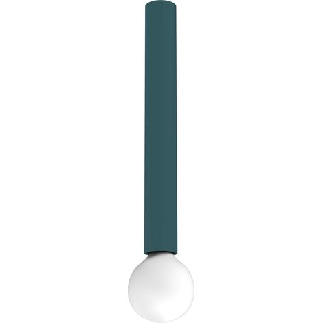 LUMICOM  PURO Plafoniera, 1X E27, max 42W, metallo, blu mediterraneo, D.4cm H.40cm