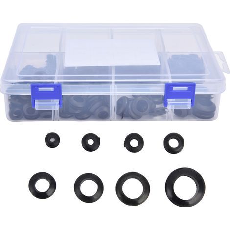 Packung mit 295 isolierenden Gummidichtungen, elektrisch leitfähigen Ringen für Verkabelung und Rohrleitungen (1/5)