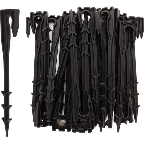 Piquet Support Tuyau Irrigation - 19,5 cm - Compatible 4 mm 6 mm 16 mm - Jardin Potager Pelouse - Lot de 30 (1/5)
