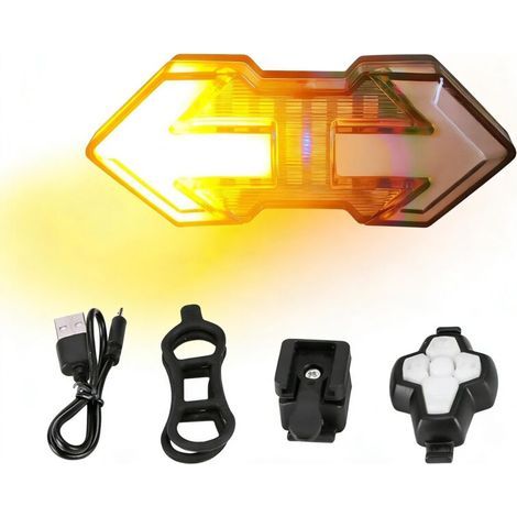 Fahrradrücklicht – IPX5 wasserdichte LED-Blinker – 120 Lumen – USB-aufladbar – Für E-Rennräder, Mountainbikes und Hybridräder – 1 Stück (1/5)