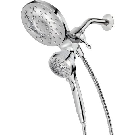 Moen 26009 Engage Magnetix 2.5 GPM - Soffione doccia a pioggia, 2 in 1, dotato di sistema di aggancio magnetico, cromato, confezione da 1 (1/5)