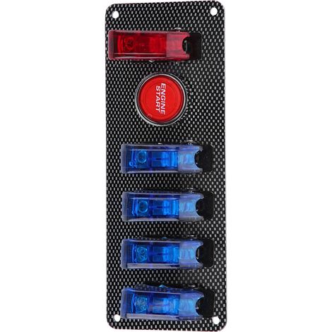 6-in-1-Rennwagen-Bedienfeld, Motorstartknopf, 12-V-Zündschalter, Steuerungssatz mit Bedienfeld und Verkabelung (1/5)