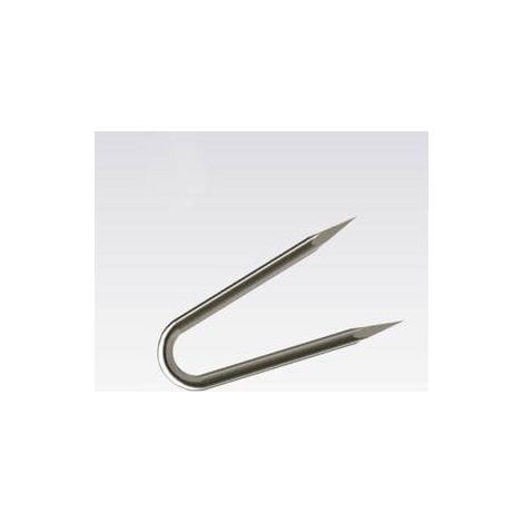 6 x C CHIODI CAMBRETTE DOPPIA PUNTA A U BL.100G 16X30
