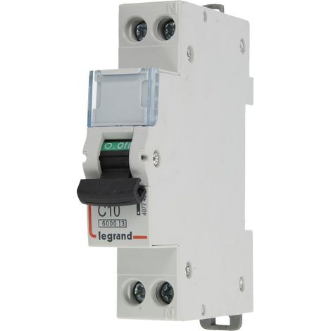 Interruptor automático Legrand dx3 ls c10 a 6 kA 1 polo