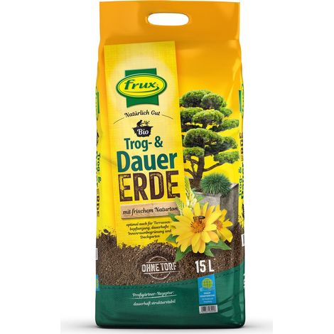 frux® Pro Bio Trog- & Dauererde Natürlich Gut torffrei - 15 Liter