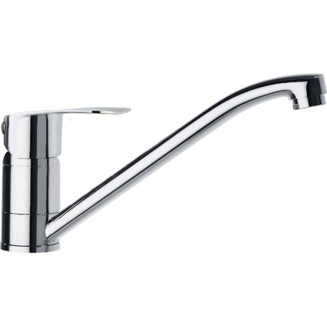 Ramon Soler - Grifo de Fregadero de Cocina Monomando con Caño Bajo Cromado con Sistema C2 de Ahorro de Agua Serie New Fly (1/5)