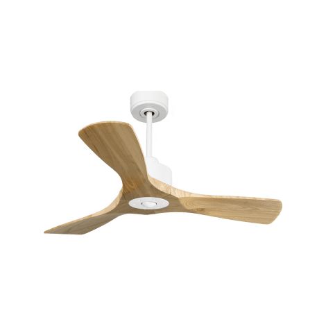 Modulo Slim  Ring - Super destratificateur et ventilateur DC 106 cm blanc pales bois clair idéal 10 à 20 m² (1/5)