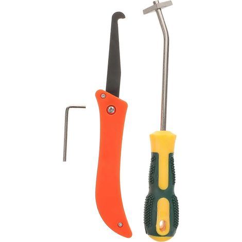 Outil de joint de carrelage en 2 pièces pour enlever le mastic, gratter le coulis et appliquer du calfeutrage.-Random Color (1/3)