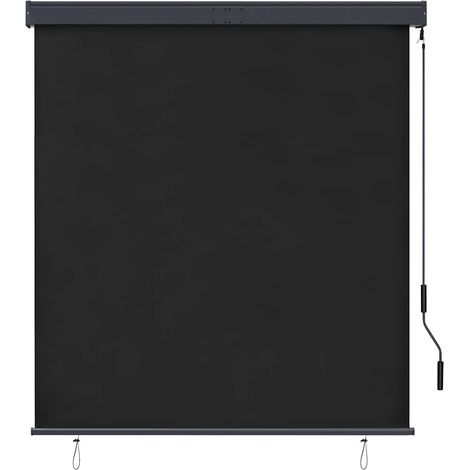 vidaXL Estor enrollable de exterior gris antracita 140x250 cm (1/2)