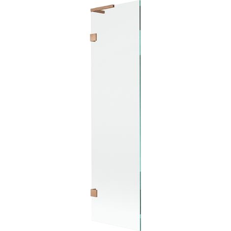 Mexen Lunar L paroi de baignoire 1 volet 50 x 150 cm, transparent, cuivre brossé - 897L-050-000-65-00 (1/5)