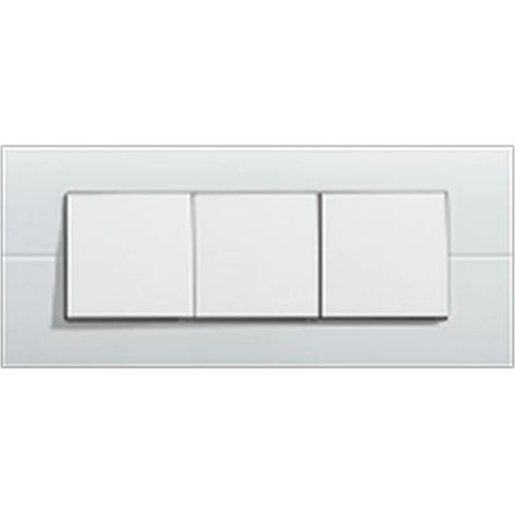 Hager WS411 - Systo 6M Horizontal plate center distance 57 white