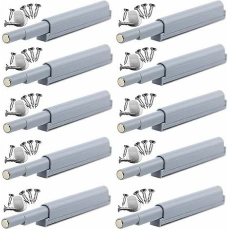Push-to-open magnetic latches. Magnetic push-open closures open and close the door with a simple press (10 pieces). (1/5)