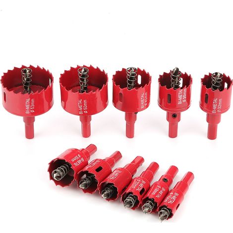 11-teiliges Set 16-53 mm M42 HSS Bimetall-Lochsäge mit Kernbohrer (1/5)