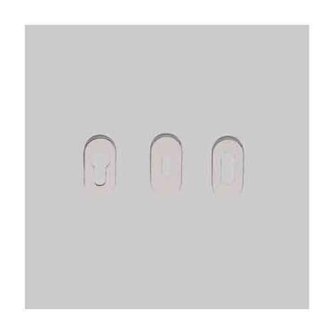 Bocchetta ovale inox h 6 mm - per cilindro foro ovale