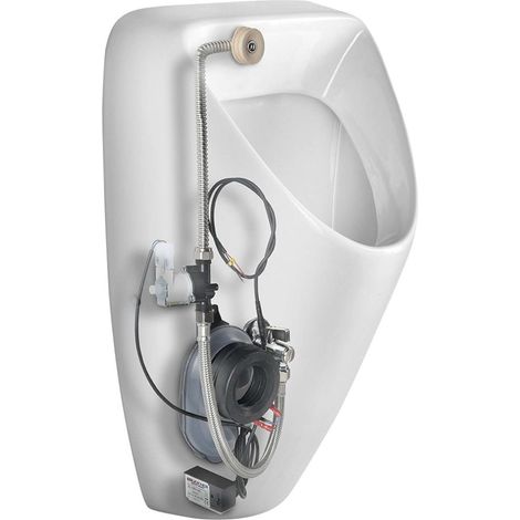 Bruckner Schwarn - Elektronisches Urinal, Wasseranschluss hinten, 6V, weiß 201.722.4 (1/4)