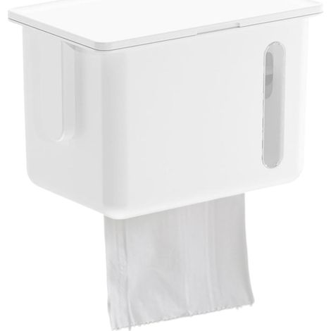 Porte-Boîte À Mouchoirs Murale Support Murale sans Percage pour Mouchoirs - Organisateur De Rangement Étanche pour Cuisine Maison Camping-Car (1/5)