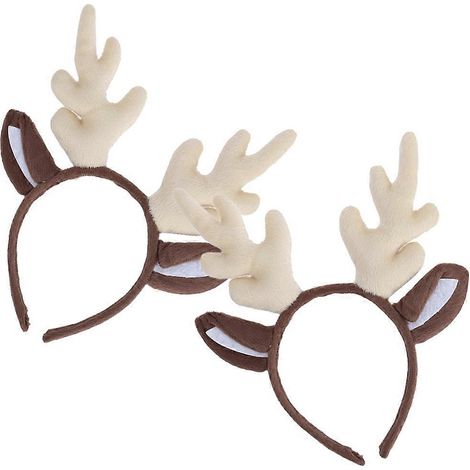 Serre-têtes bois de cerf de Noël pour 6 pièces Bandes décoratives de Noël (1/5)
