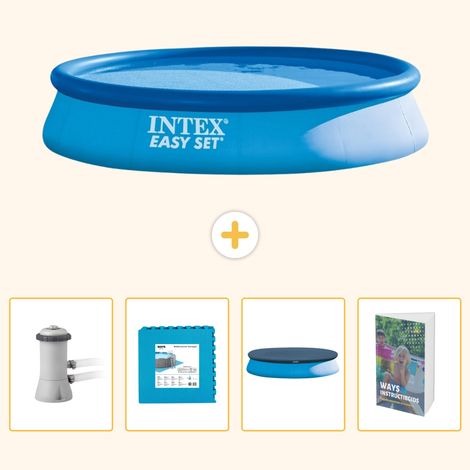 Intex Piscine Easy Set Ronde - 396x84 cm - 5-pièces SCB124 (1/5)