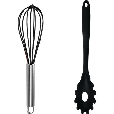 Ensemble Ustensiles Cuisine Silicone - Resistante Chaleur Pour Poêles Antiadhésives - Lot De 2 Pièces (1/5)