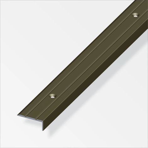terminale  25x20 alluminio bronzo forato 1 metro.