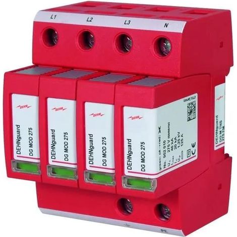 DEHN 952405 DG M TNS 275 FM Dispositif antisurtension Protection anti-surtension pour: armoire de di