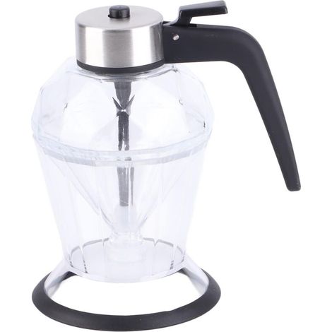 Bouteille de miel en diamant, Type presse, verre Transparent, distributeur d'huile portatif de 200ml pour Sauce soja (1/5)