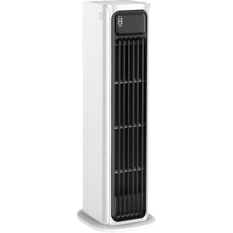 Bladeless tower fan, rechargeable portable evaporative desktop air cooler, wall mount. (1/5)
