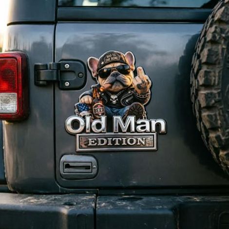 Car metal fender emblem FUCKIT car sticker EDITION modified car body decals (1/5)