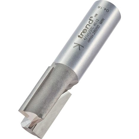 Premium Trend 4/1x1/2 Inch Two-Flute TCT Cutter, 15mm Diameter, 25mm Cutting Length, 1/2 Inch Shank