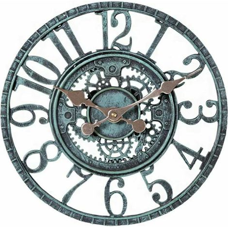Horloge murale d'extérieur étanche 30x30x4,5 cm – DELKEVIC