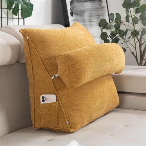 Coussin lombaire réglable pour sieste au bureau, tapis de tatami rembourré, coussin de canapé, grand dossier, coussin de lit, coussin de chaise (1/5)