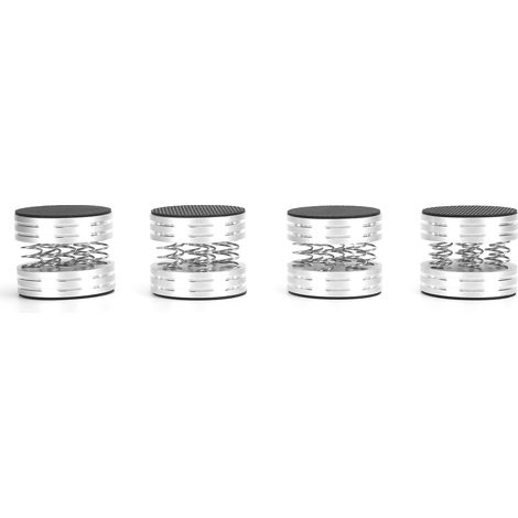 Pointe D Amortissement Pour Enceinte - Pointes À Ressort En Alliage D Aluminium Et Caoutchouc - Pour Amplificateur Hifi Enceinte Tourne Disque Lecteur - 4 Pièces (1/5)