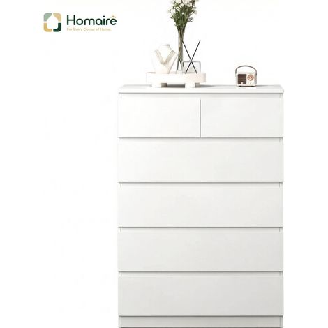 Colonnes de rangement blanc 80 x 39 x 115 cm HOMAIRE (1/5)