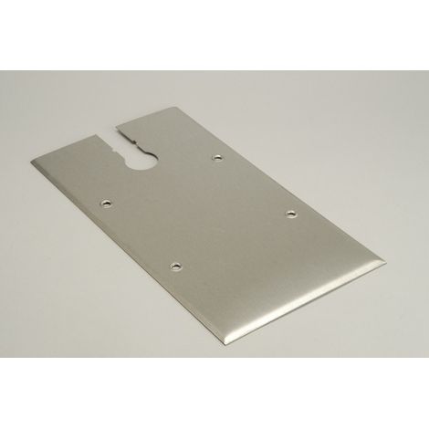 Plaque de recouvrement pour pivot de sol WA75930 TSA - laiton poli - 309 x 180 mm - SEVAX