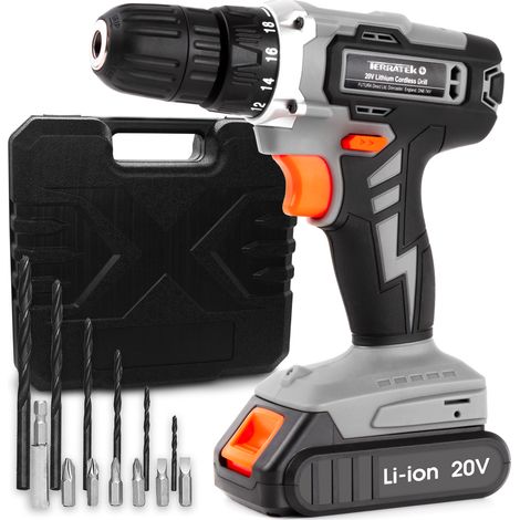 20v Cordless Drill Combi Battery Driver Set with Fast Charger (1/5)