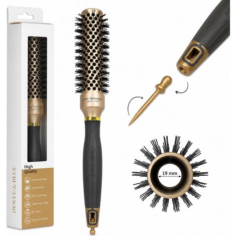 Brosse à cheveux thermique en céramique avec ionisation 19 mm (1/5)