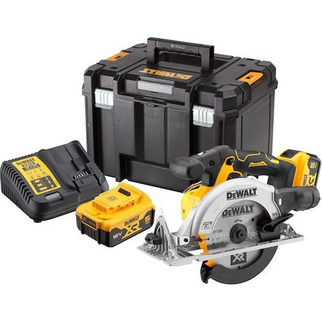 165 mm XR 18V DEWALT Kreissäge + 2 x 5Ah Batterien + Tstak Koffer - DCS565P2-QW (1/5)