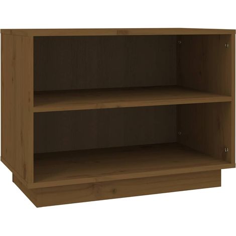 Maison Exclusive - Zapatero madera maciza de pino marrón miel 60x (1/5)