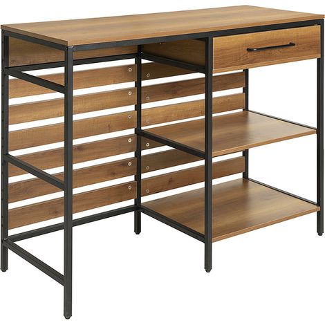 SoBuy Kitchen Island Sideboard Dining Bar Table with 1 Drawer and 2 Open Shelves Kitchen Dining Room Living Room Sideboard,FSB71-PF (1/5)