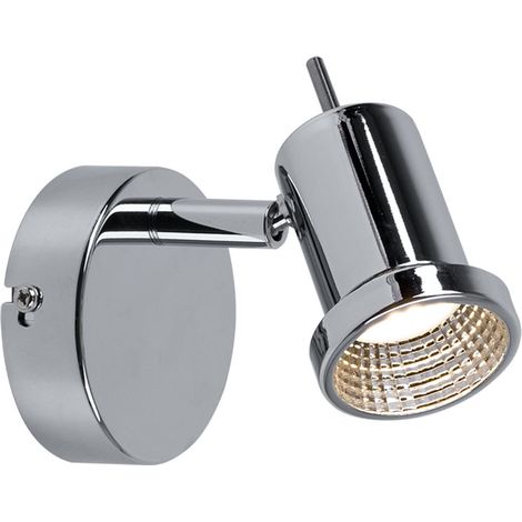Spot mural LED 5 watts, lampe rotative, éclairage chromé ACTION 450301010000