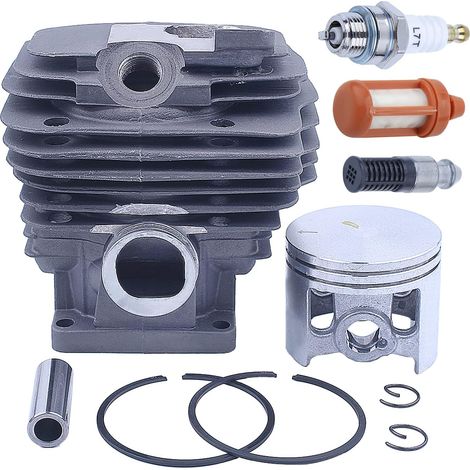 Kit piston cylindre 52mm MS461 pour tronçonneuse Stihl MS260 MS360 MS461 FS90 FS100 avec filtre à huile & filtre à carburant, bougie de remplacement 11280201250 (1/5)