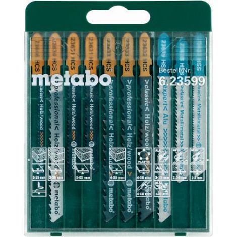 METABO Set di lame per seghetto alternativo 10 pezzi - 623599000