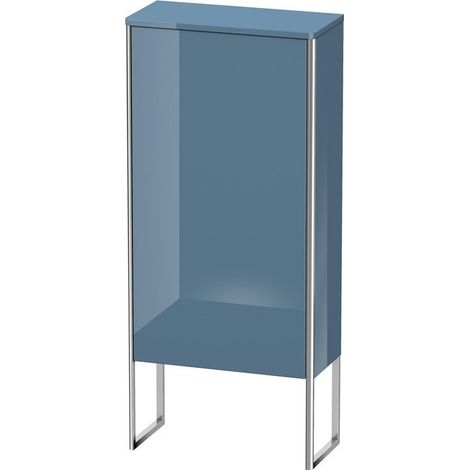 Armadio Duravit XSquare a mezza altezza 50,0x23,6 cm, 1 anta, cerniera destra, 2 ripiani in vetro, Colore (anteriore/corpo): Laccato lucido blu pietra - XS1304R4747