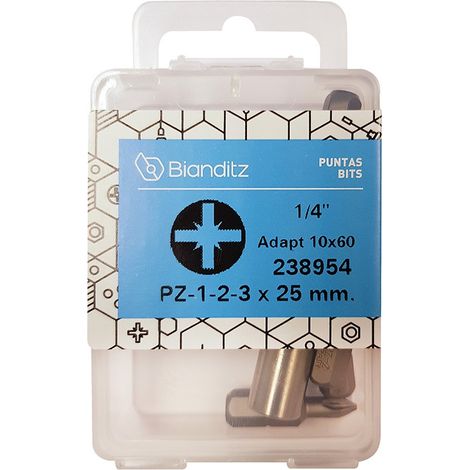 PUNTE PZ 1-2-3X25 MM EX +ADAP