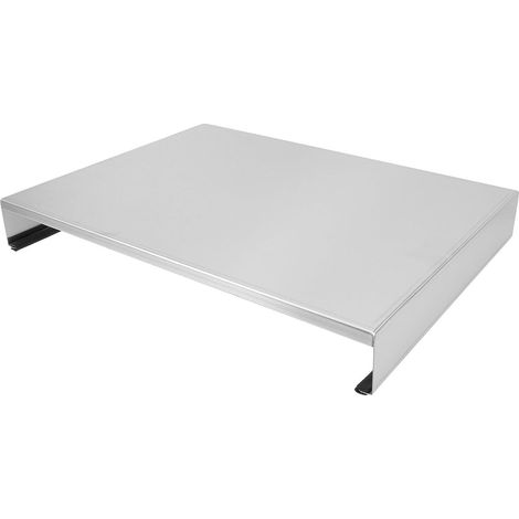 Support pour Plaque à Induction et Rack Pratique en Acier Inoxydable Argenté, Meuble pour Plaque Induction Design Robuste Domestique Cuisine et Bureau