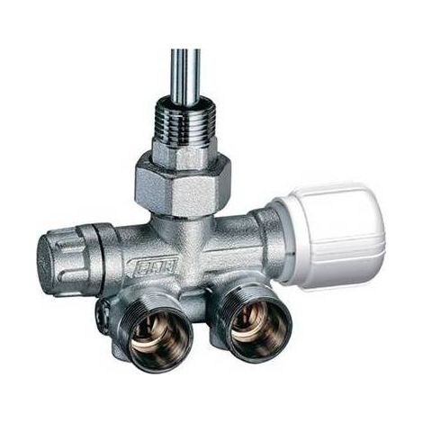 VALVOLA MONO-BITUBO TERMOSTATIZZABILE SQUADRA SX C/BOCCHETTONE Misura: Diam. 1/2