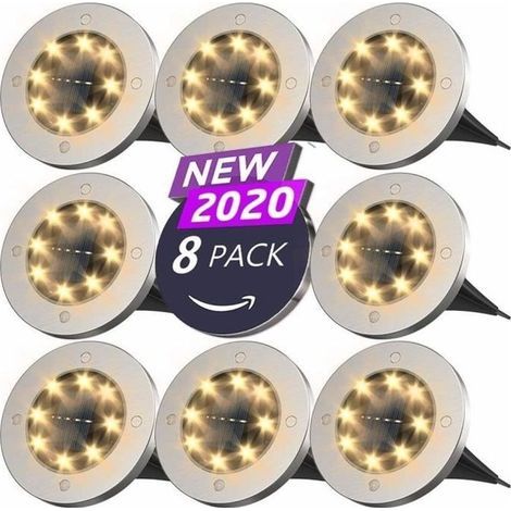 luci solari a LED - Impermeabili - Alimentate a energia solare - Per giardino (1/4)